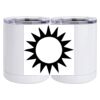10 oz. White Stainless Steel Short Tumbler Thumbnail