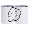 10 oz. White Stainless Steel Short Tumbler Thumbnail