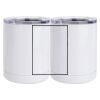 10 oz. White Stainless Steel Short Tumbler Thumbnail