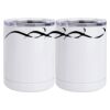 10 oz. White Stainless Steel Short Tumbler Thumbnail