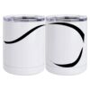10 oz. White Stainless Steel Short Tumbler Thumbnail