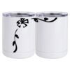 10 oz. White Stainless Steel Short Tumbler Thumbnail