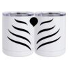 10 oz. White Stainless Steel Short Tumbler Thumbnail
