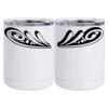 10 oz. White Stainless Steel Short Tumbler Thumbnail
