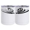 10 oz. White Stainless Steel Short Tumbler Thumbnail