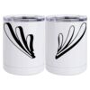 10 oz. White Stainless Steel Short Tumbler Thumbnail