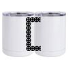 10 oz. White Stainless Steel Short Tumbler Thumbnail
