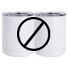 10 oz. White Stainless Steel Short Tumbler Thumbnail