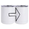 10 oz. White Stainless Steel Short Tumbler Thumbnail