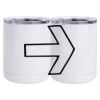 10 oz. White Stainless Steel Short Tumbler Thumbnail