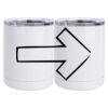 10 oz. White Stainless Steel Short Tumbler Thumbnail