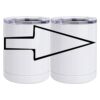 10 oz. White Stainless Steel Short Tumbler Thumbnail