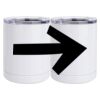10 oz. White Stainless Steel Short Tumbler Thumbnail