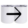 10 oz. White Stainless Steel Short Tumbler Thumbnail