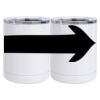 10 oz. White Stainless Steel Short Tumbler Thumbnail
