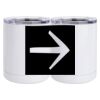 10 oz. White Stainless Steel Short Tumbler Thumbnail
