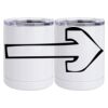 10 oz. White Stainless Steel Short Tumbler Thumbnail