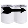 10 oz. White Stainless Steel Short Tumbler Thumbnail