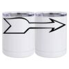 10 oz. White Stainless Steel Short Tumbler Thumbnail