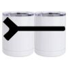 10 oz. White Stainless Steel Short Tumbler Thumbnail