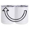 10 oz. White Stainless Steel Short Tumbler Thumbnail