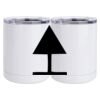 10 oz. White Stainless Steel Short Tumbler Thumbnail