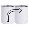 10 oz. White Stainless Steel Short Tumbler Thumbnail