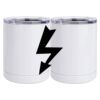10 oz. White Stainless Steel Short Tumbler Thumbnail
