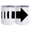 10 oz. White Stainless Steel Short Tumbler Thumbnail