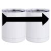 10 oz. White Stainless Steel Short Tumbler Thumbnail