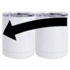 10 oz. White Stainless Steel Short Tumbler Thumbnail
