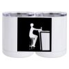 10 oz. White Stainless Steel Short Tumbler Thumbnail