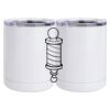 10 oz. White Stainless Steel Short Tumbler Thumbnail