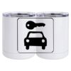 10 oz. White Stainless Steel Short Tumbler Thumbnail