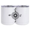 10 oz. White Stainless Steel Short Tumbler Thumbnail