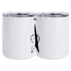 10 oz. White Stainless Steel Short Tumbler Thumbnail