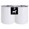 10 oz. White Stainless Steel Short Tumbler Thumbnail