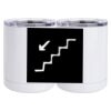 10 oz. White Stainless Steel Short Tumbler Thumbnail