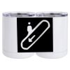 10 oz. White Stainless Steel Short Tumbler Thumbnail