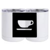 10 oz. White Stainless Steel Short Tumbler Thumbnail