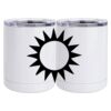 10 oz. White Stainless Steel Short Tumbler Thumbnail