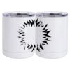 10 oz. White Stainless Steel Short Tumbler Thumbnail