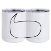 10 oz. White Stainless Steel Short Tumbler Thumbnail