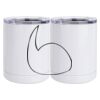 10 oz. White Stainless Steel Short Tumbler Thumbnail