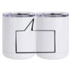 10 oz. White Stainless Steel Short Tumbler Thumbnail