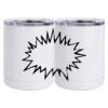10 oz. White Stainless Steel Short Tumbler Thumbnail