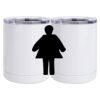 10 oz. White Stainless Steel Short Tumbler Thumbnail