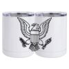 10 oz. White Stainless Steel Short Tumbler Thumbnail
