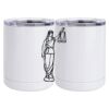 10 oz. White Stainless Steel Short Tumbler Thumbnail