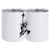 10 oz. White Stainless Steel Short Tumbler Thumbnail
